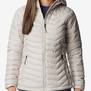 Columbia Women's Powder Light Hooded Puffer Jacket with Omniheat